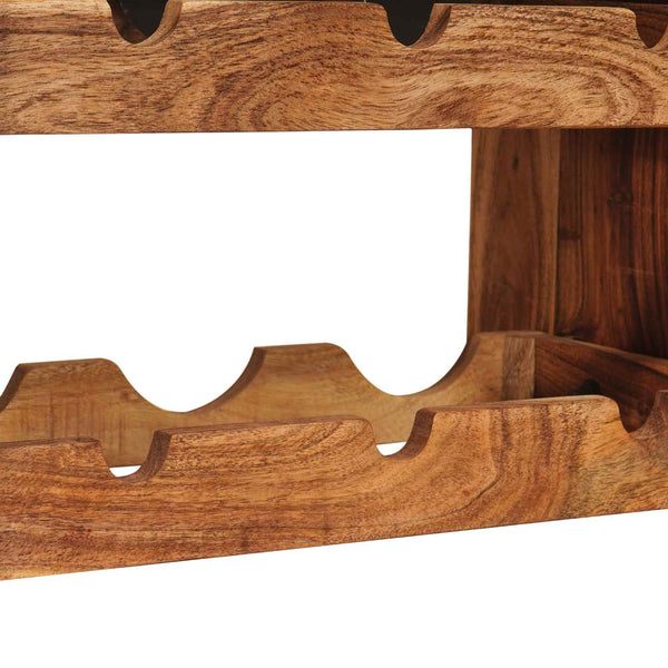 Tiheä akasiapuu viinipukki ruskea 100 x 45 x 33 cm