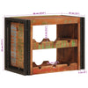 Ruskea viinipukki 100 x 45 x 33 cm kiinteä kierrätetty puu