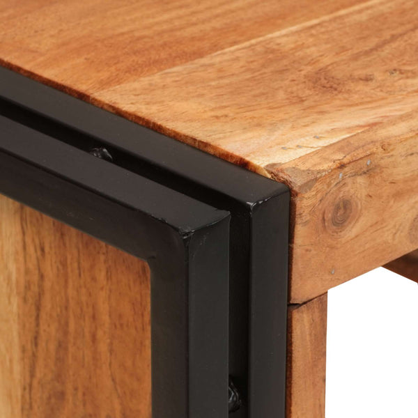 Viinipukki ruskea 100 x 45 x 33 cm Tiheä akasiapuu