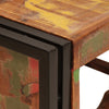 Viinipukki kierrätetty puu ruskea 100 x 45 x 33 cm