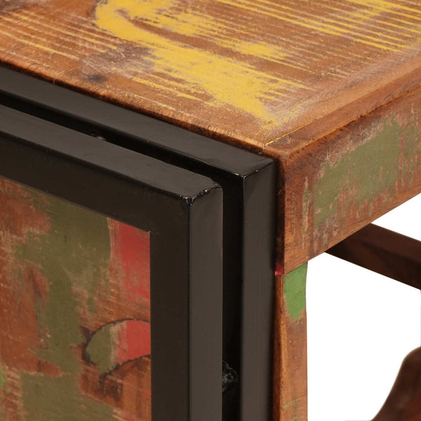 Viinipukki kierrätetty puu ruskea 100 x 45 x 33 cm