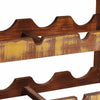 Viinipukki kierrätetty puu ruskea 100 x 45 x 33 cm