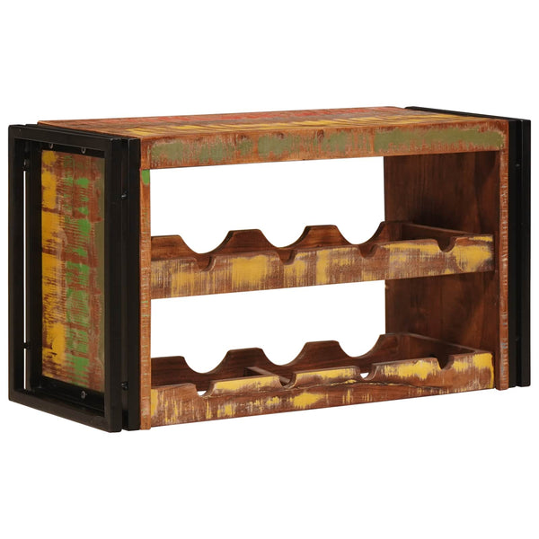 Viinipukki kierrätetty puu ruskea 100 x 45 x 33 cm