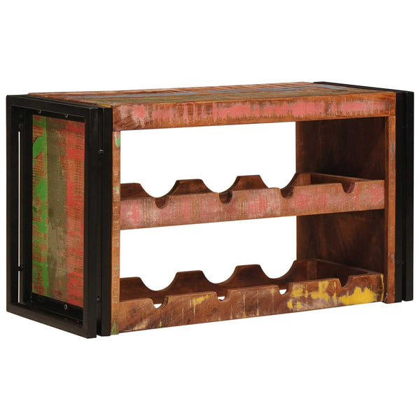 Viinipukki kierrätetty puu ruskea 100 x 45 x 33 cm