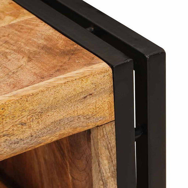 Ruskea viinipukki 100 x 45 x 33 cm Kiinteä karkea mango-puu