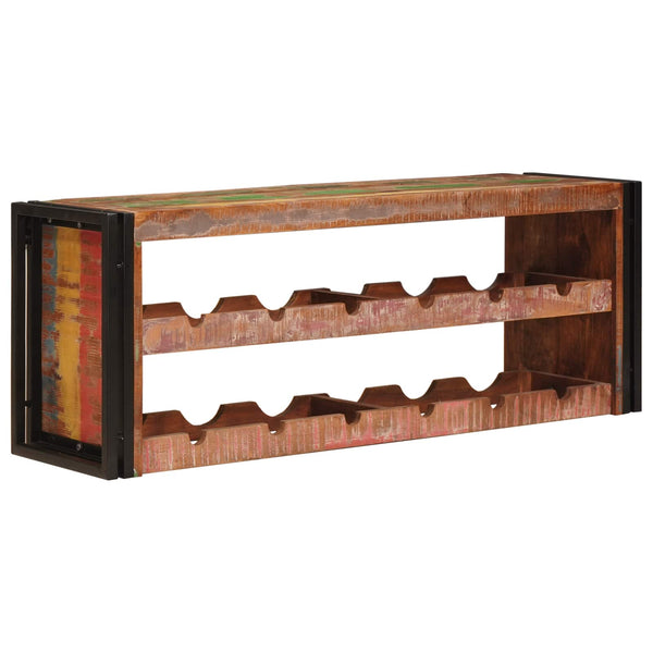 Kiinteä kierrätetty puu viinipukki ruskeana 100 x 45 x 33 cm