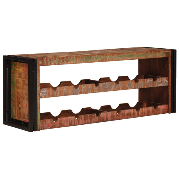 Kiinteä kierrätetty puu viinipukki ruskeana 100 x 45 x 33 cm