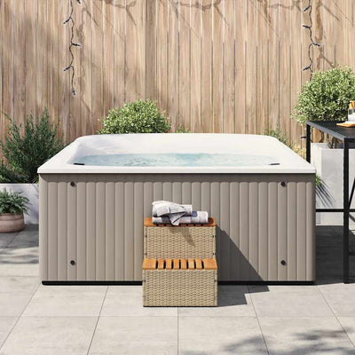 Beige hot tub step Matyasi 50x50x50,5cm (polyrottinki)