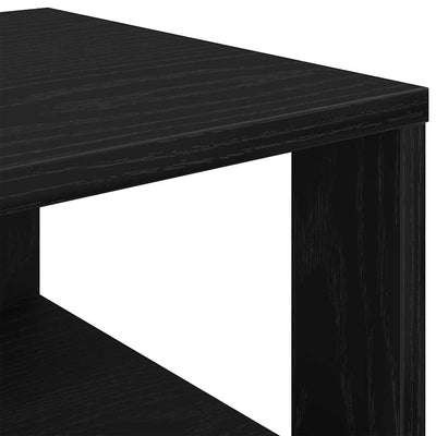 Kenkäteline musta 61x32x70 cm tekninen puu