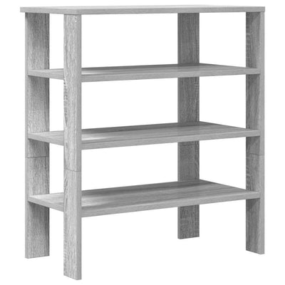 Kenkäteline harmaa Sonoma 61x32x70 cm tekninen puu
