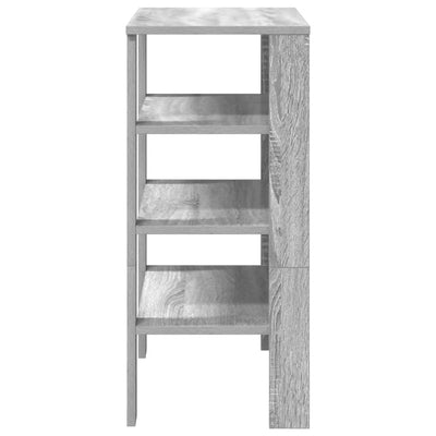 Kenkäteline harmaa Sonoma 61x32x70 cm tekninen puu