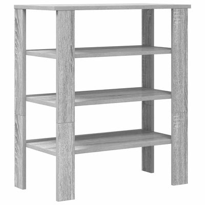 Kenkäteline harmaa Sonoma 61x32x70 cm tekninen puu