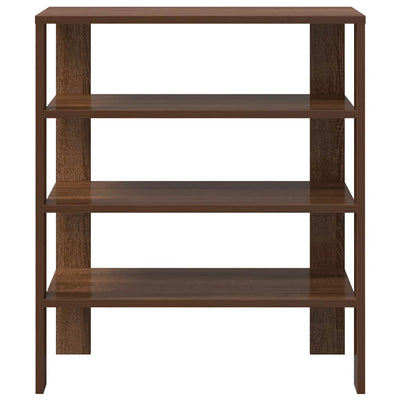 Kenkäteline ruskea tammi 61x32x70 cm tekninen puu