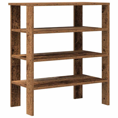 Kenkäteline vanhaa puuta 61x32x70 cm tekninen puu
