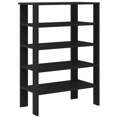 Kenkäteline musta 61x32x87,5 cm tekninen puu