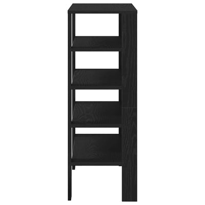 Kenkäteline musta 61x32x87,5 cm tekninen puu