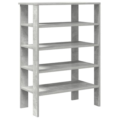 Kenkäteline betoninharmaa 61x32x87,5 cm tekninen puu