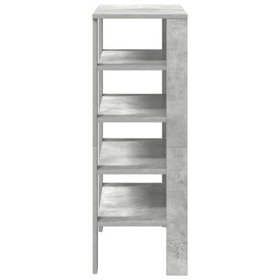 Kenkäteline betoninharmaa 61x32x87,5 cm tekninen puu