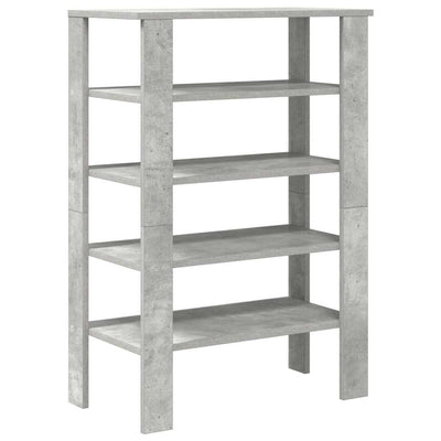 Kenkäteline betoninharmaa 61x32x87,5 cm tekninen puu