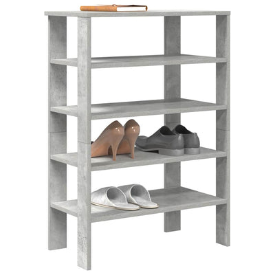 Kenkäteline betoninharmaa 61x32x87,5 cm tekninen puu