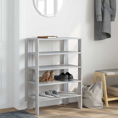 Kenkäteline harmaa Sonoma 61x32x87,5 cm tekninen puu