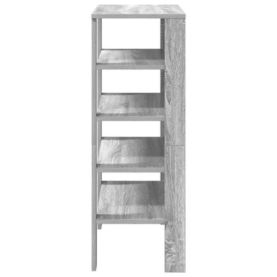 Kenkäteline harmaa Sonoma 61x32x87,5 cm tekninen puu
