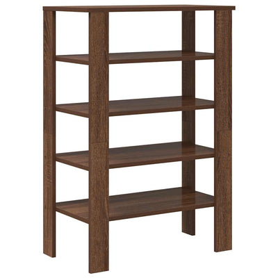 Kenkäteline ruskea tammi 61x32x87,5 cm tekninen puu