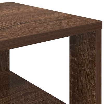 Kenkäteline ruskea tammi 61x32x87,5 cm tekninen puu