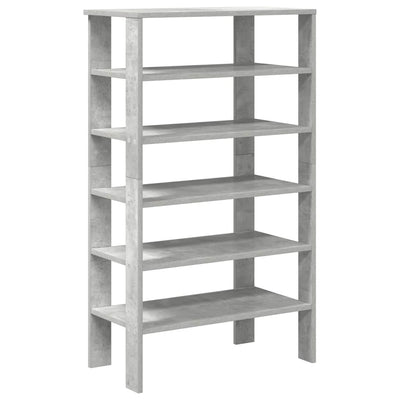 Kenkäteline betoninharmaa 61x32x105 cm tekninen puu
