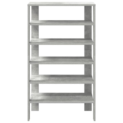 Kenkäteline betoninharmaa 61x32x105 cm tekninen puu