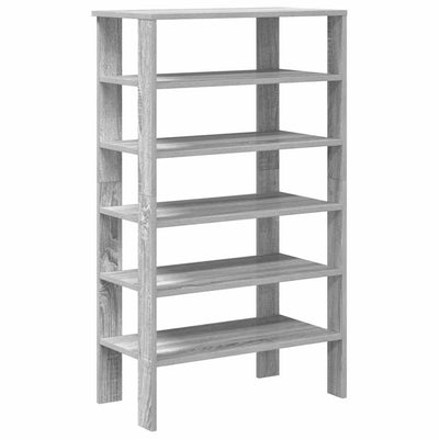 Kenkäteline harmaa Sonoma 61x32x105 cm tekninen puu