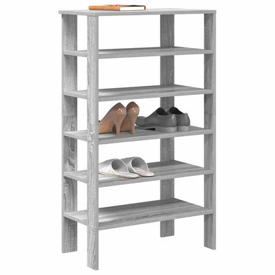 Kenkäteline harmaa Sonoma 61x32x105 cm tekninen puu