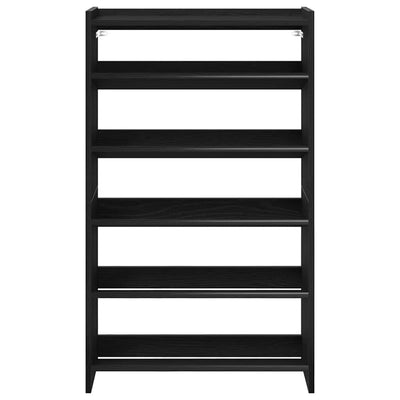 Kenkäteline musta 60x25x100 cm tekninen puu
