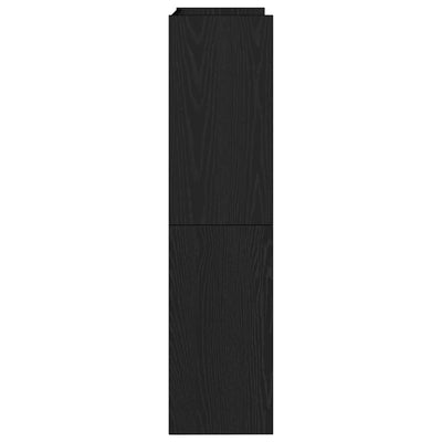 Kenkäteline musta 60x25x100 cm tekninen puu