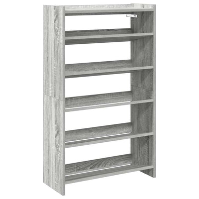 Kenkäteline harmaa Sonoma 60x25x100 cm tekninen puu