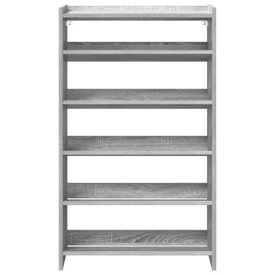 Kenkäteline harmaa Sonoma 60x25x100 cm tekninen puu
