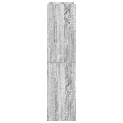 Kenkäteline harmaa Sonoma 60x25x100 cm tekninen puu