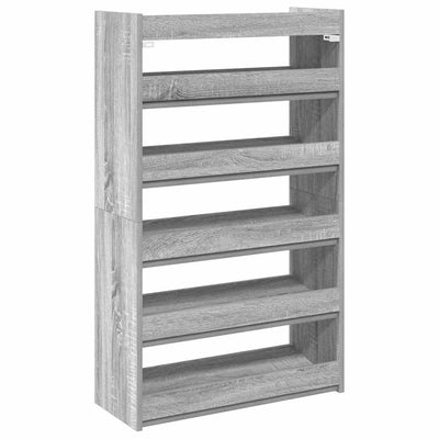 Kenkäteline harmaa Sonoma 60x25x100 cm tekninen puu