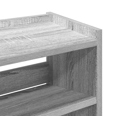 Kenkäteline harmaa Sonoma 60x25x100 cm tekninen puu