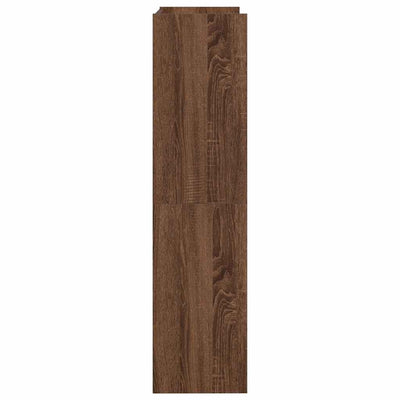 Kenkäteline ruskea tammi 60x25x100 cm tekninen puu