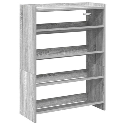 Kenkäteline harmaa Sonoma 60x25x81 cm tekninen puu