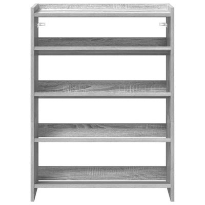 Kenkäteline harmaa Sonoma 60x25x81 cm tekninen puu