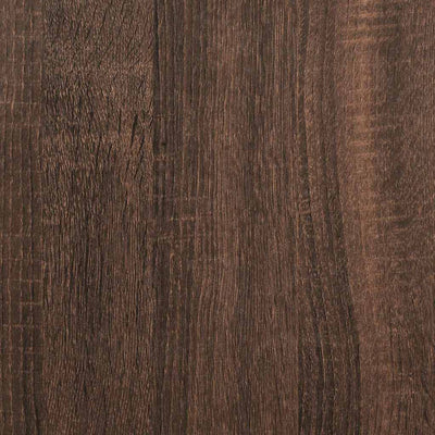 Kenkäteline ruskea tammi 60x25x81 cm tekninen puu
