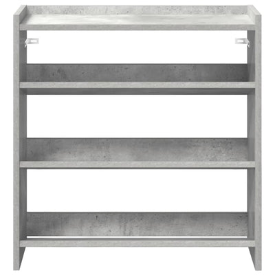 Kenkäteline betoninharmaa 60x25x62 cm tekninen puu