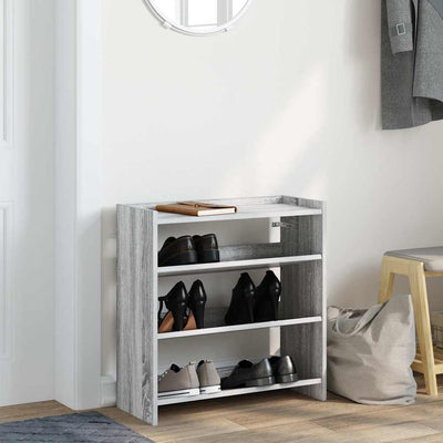 Kenkäteline harmaa Sonoma 60x25x62 cm tekninen puu