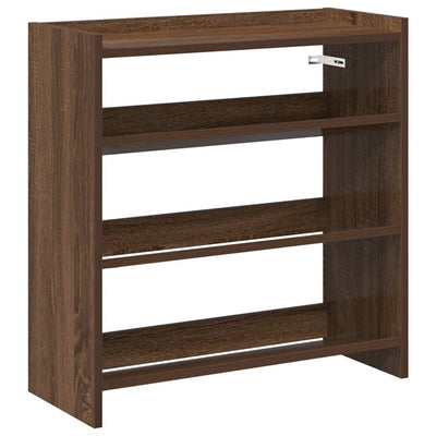 Kenkäteline ruskea tammi 60x25x62 cm tekninen puu