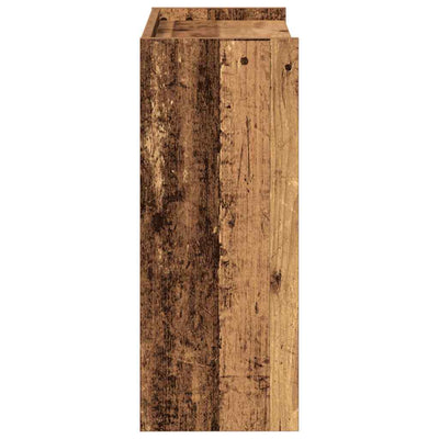 Kenkäteline vanhaa puuta 60x25x62 cm lastulevy