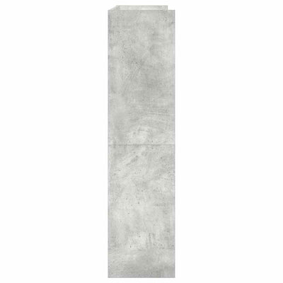 Kenkäteline betoninharmaa 80x25x100 cm tekninen puu