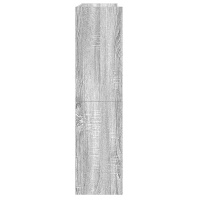 Kenkäteline harmaa Sonoma 80x25x100 cm tekninen puu