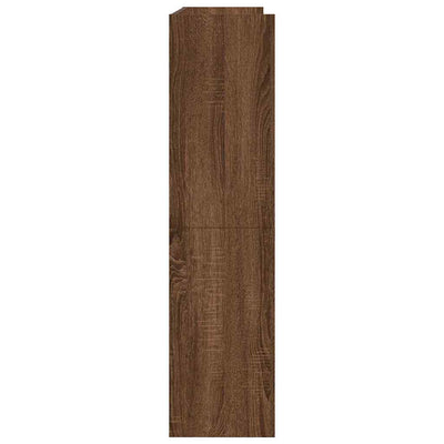 Kenkäteline ruskea tammi 80x25x100 cm tekninen puu